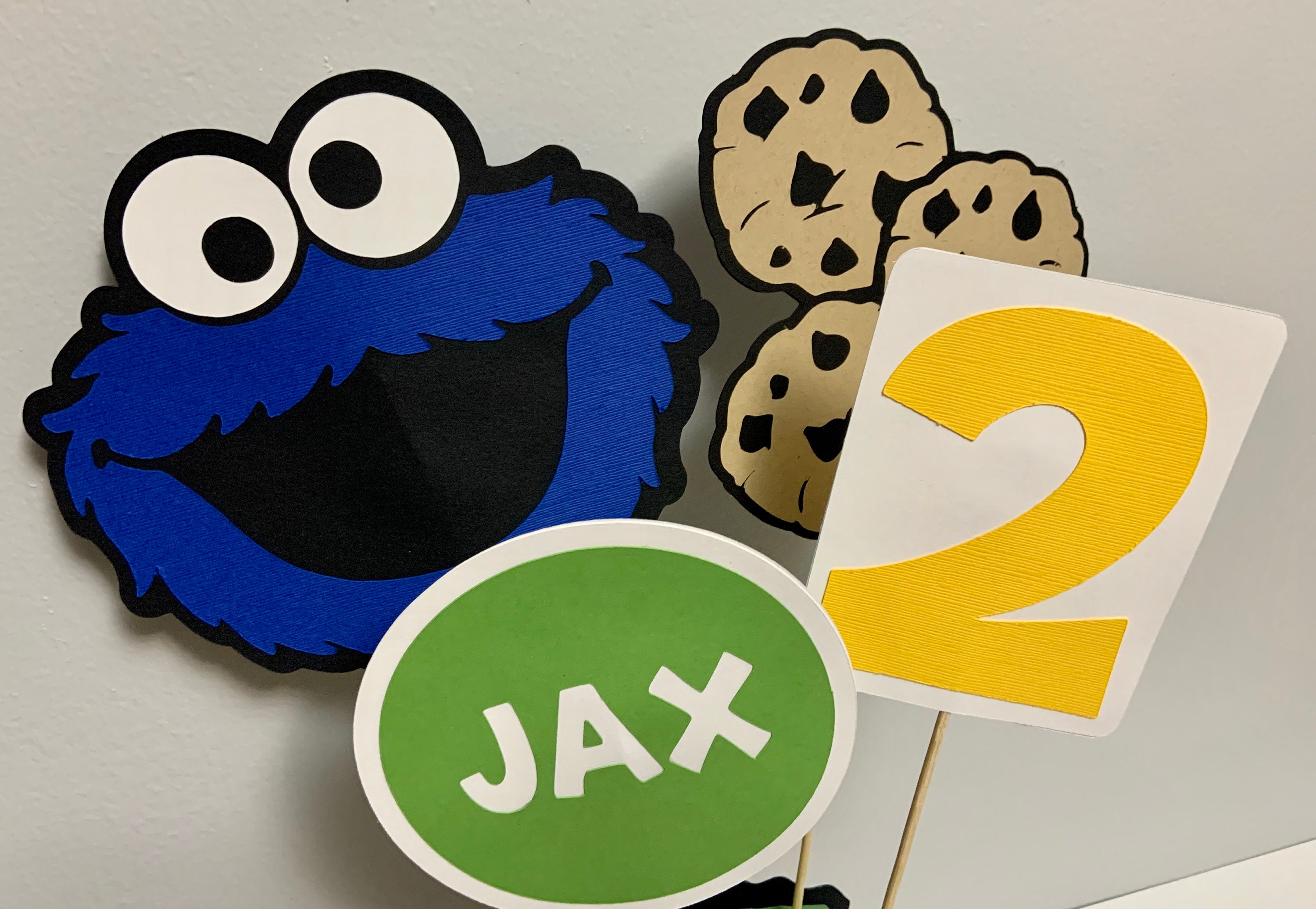 Cookie Monster Sesame Street Inspired Birthday Centerpiece or | Etsy