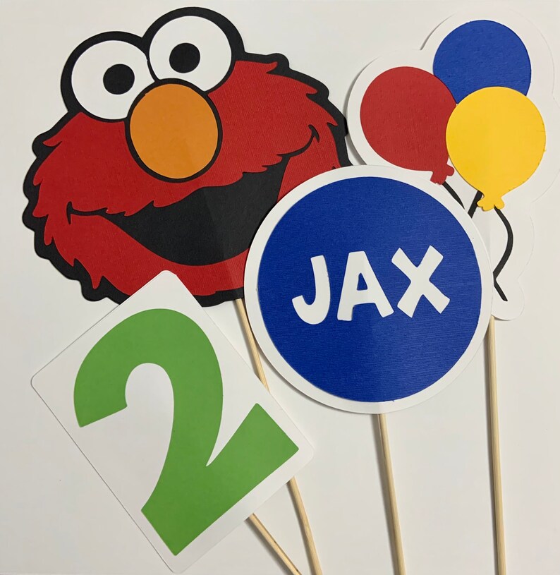 Elmo Sesame Street Inspired Birthday Centerpiece Etsy