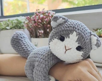 Crochet Cat Pattern: Snuggle Kitty Wrap, Amigurumi Plush Toy (PDF Tutorial)