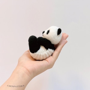 Little Panda Crochet Pattern PDF, Amigurumi Panda Toy