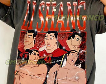 LI SHANG Vintage tröja, Li Shang Homage Tshirt, Li Shang Fan, Li Shang Retro 90-talströja, Li Shang Merch #saf
