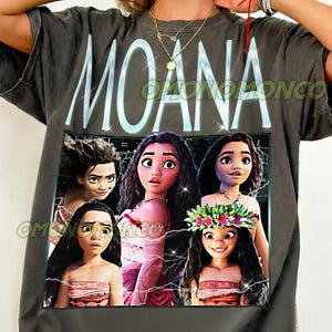 Vaiana Vintage-skjorta, Vaiana-hyllnings-t-shirt, Vaiana-fan, Vaiana Retro 90-talströja, Vaiana-merchandise #saf bild 1
