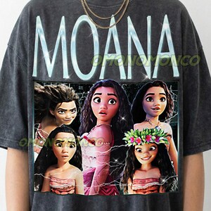 Vaiana Vintage-skjorta, Vaiana-hyllnings-t-shirt, Vaiana-fan, Vaiana Retro 90-talströja, Vaiana-merchandise #saf bild 2