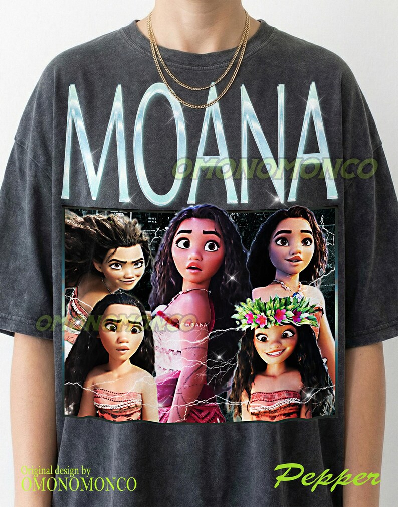 Vaiana Vintage-skjorta, Vaiana-hyllnings-t-shirt, Vaiana-fan, Vaiana Retro 90-talströja, Vaiana-merchandise #saf bild 2