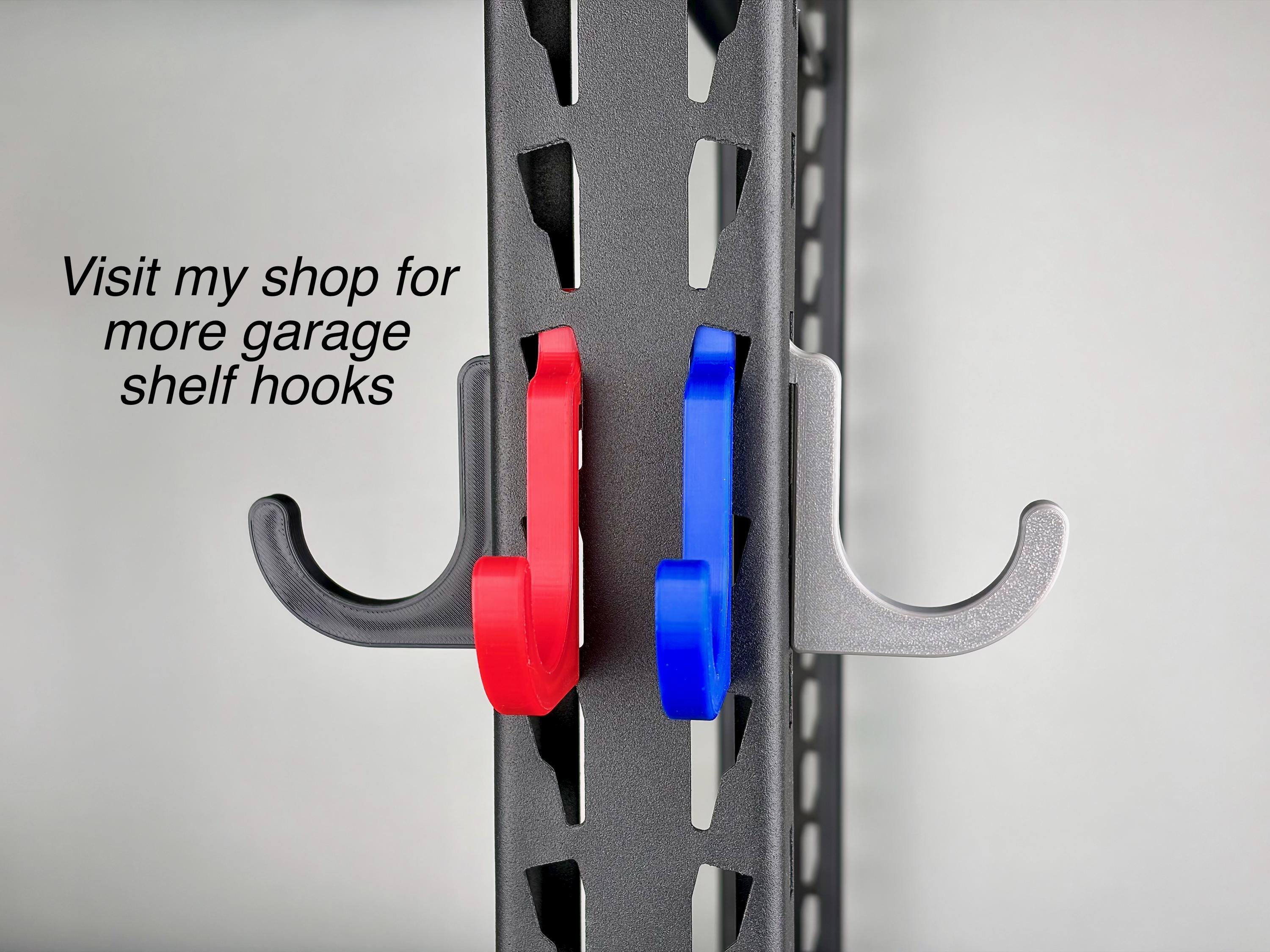 Storage Rack Hooks for Garage Shelving, Dowel Shelf Kit, Spool Holder ...