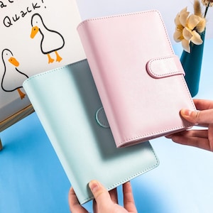 Cuaderno de hojas sueltas personalizable A5/A6 / Carpeta de agenda recargable / Páginas interiores reemplazables / Diario de notas de estudio