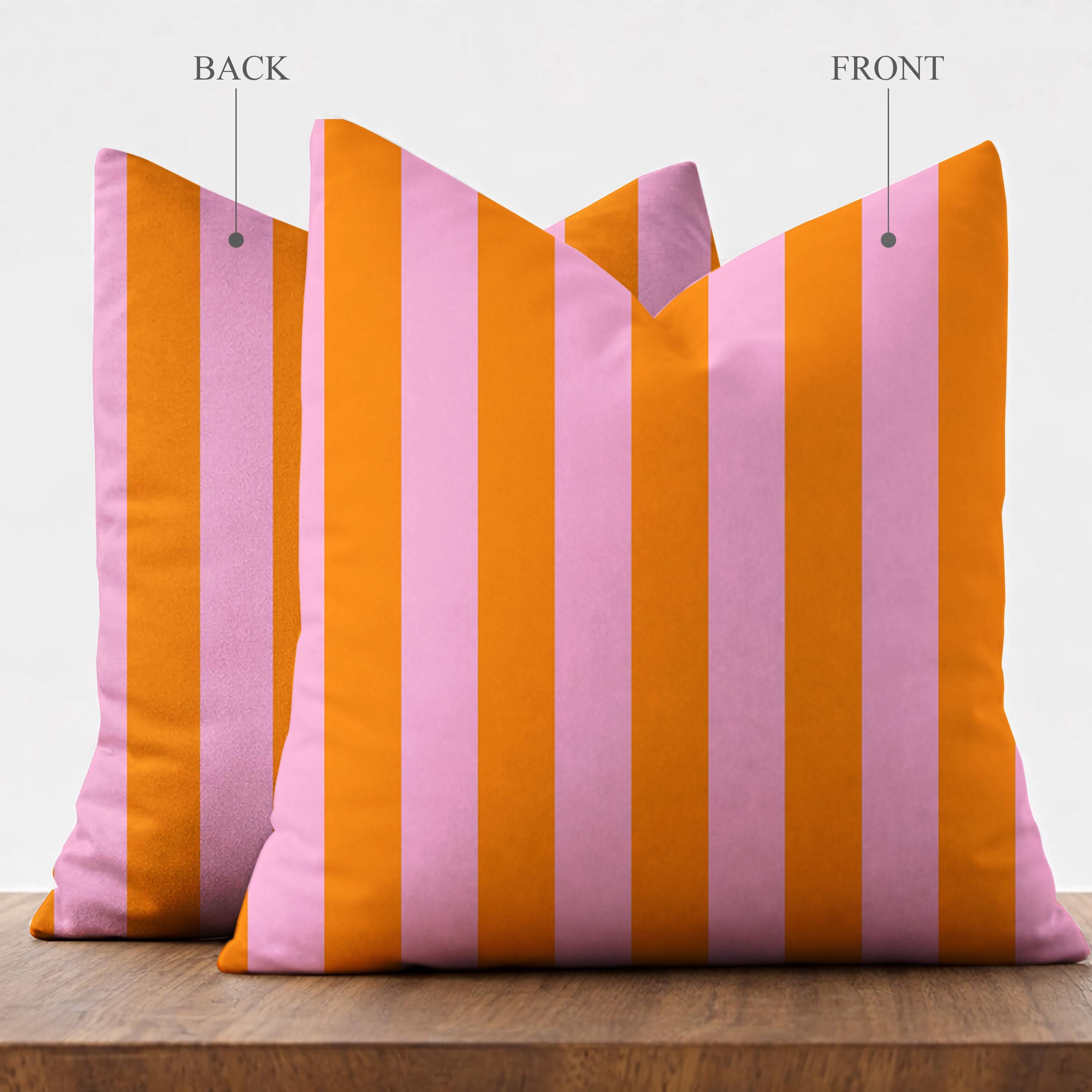 Kissenhülle pink orange