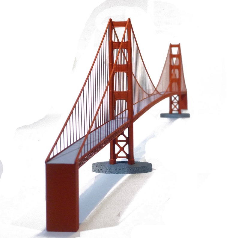 Metaal geschilderde Golden Gate Bridge afbeelding 9