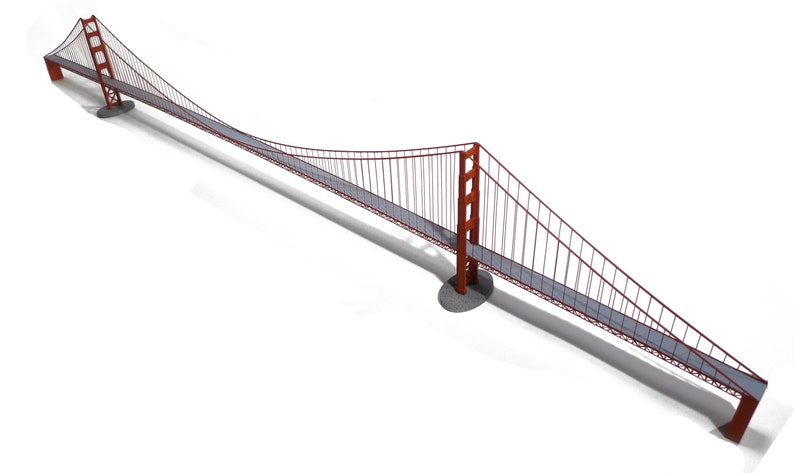 Metaal geschilderde Golden Gate Bridge afbeelding 8