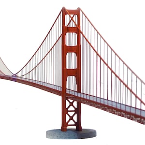 Metaal geschilderde Golden Gate Bridge afbeelding 3