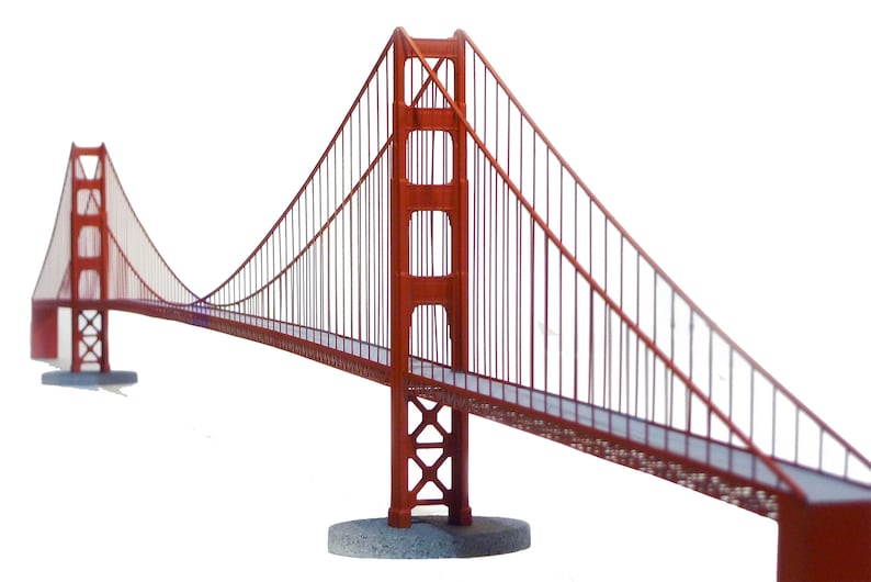 Metaal geschilderde Golden Gate Bridge afbeelding 3