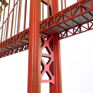 Golden Gate Bridge lasercut wood model image 4
