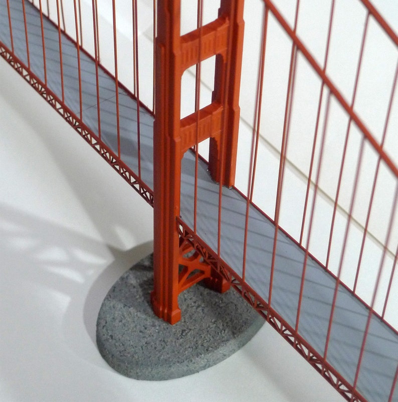 Metaal geschilderde Golden Gate Bridge afbeelding 2