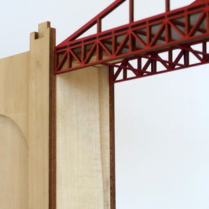 Golden Gate Bridge lasercut wood model image 5