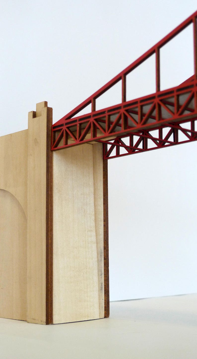 Golden Gate Bridge lasercut wood model image 5