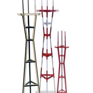 Sutro Tower painted brass model image 4