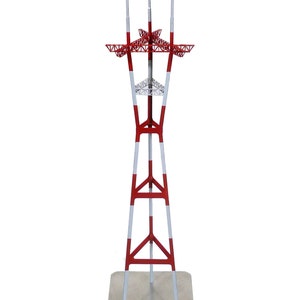 Sutro Tower painted brass model image 2