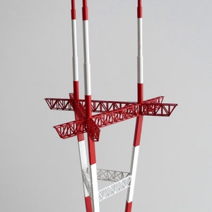 Sutro Tower painted brass model image 5