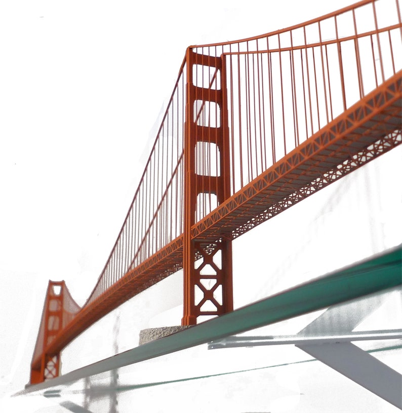 Metaal geschilderde Golden Gate Bridge afbeelding 1
