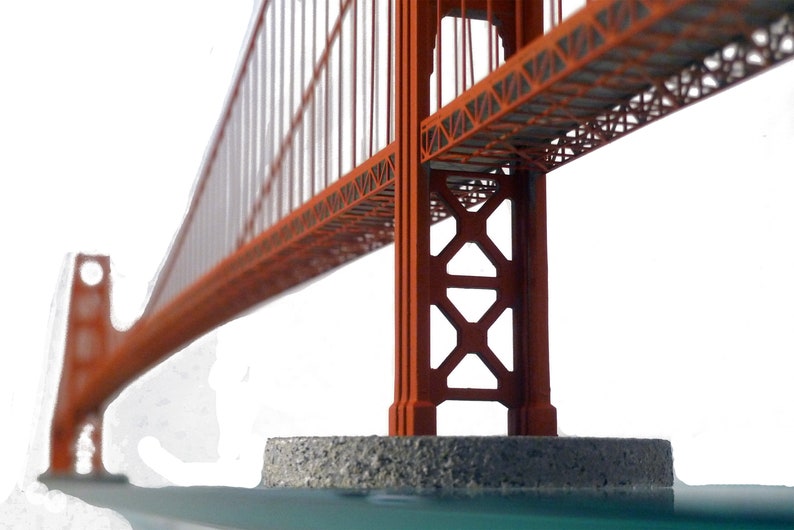 Metaal geschilderde Golden Gate Bridge afbeelding 5