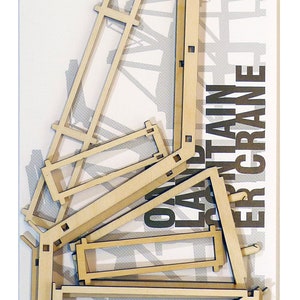 Oakland Crane lasercut model kit image 6