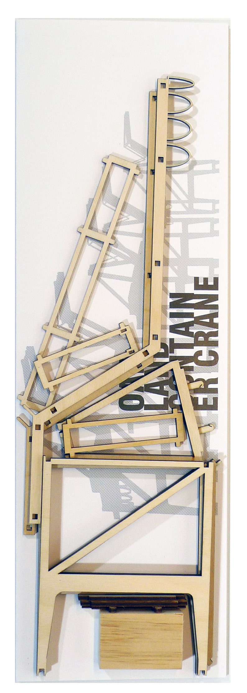 Oakland Crane lasercut model kit image 6