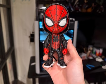 3D Printed Urban Spider-Man Figure – Hand-Painted Comic Statue Home Decor