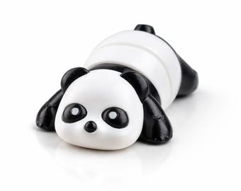 Figura de panda impresa en 3D: decoración de escritorio kawaii, juguete minimalista