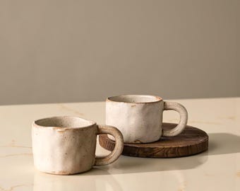 Handmade Ceramic Mug – Rustic Irregular Stoneware Coffee Cup, Artisanal Drinkware 250ml