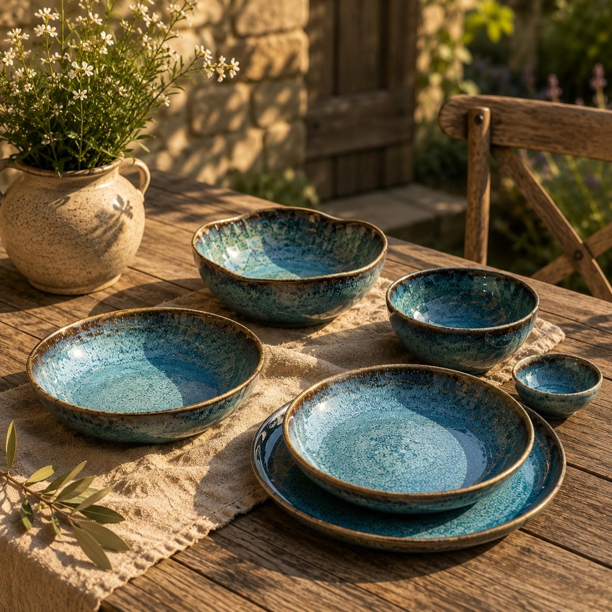 Japanese Plates With Reactive Glaze - Etsy