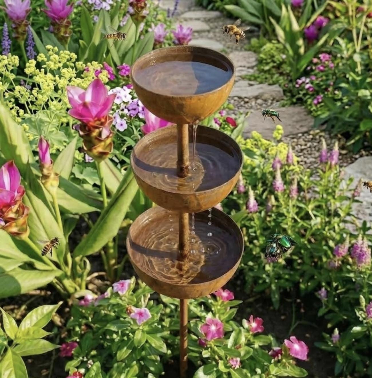 Targa Decorativa In Metallo Vintage Per Giardino, Modello 107 - Arredamento Rustico - 5