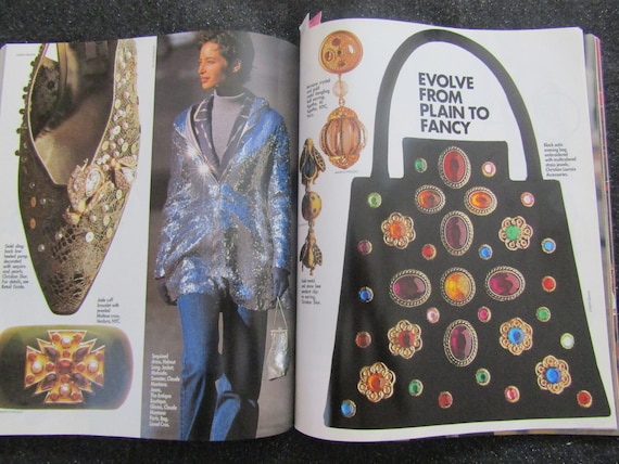 3冊　ELLE Collections December 1990 ELLE MAGAZINE - Etsy