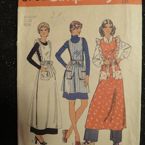 1974 Simplicity Two Length APRON PATTERN----Size Medium
