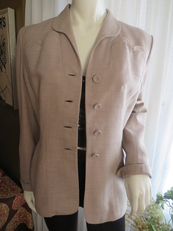 1940's/1950's Ladies Tailored TAN JACKET By Kay Sa
