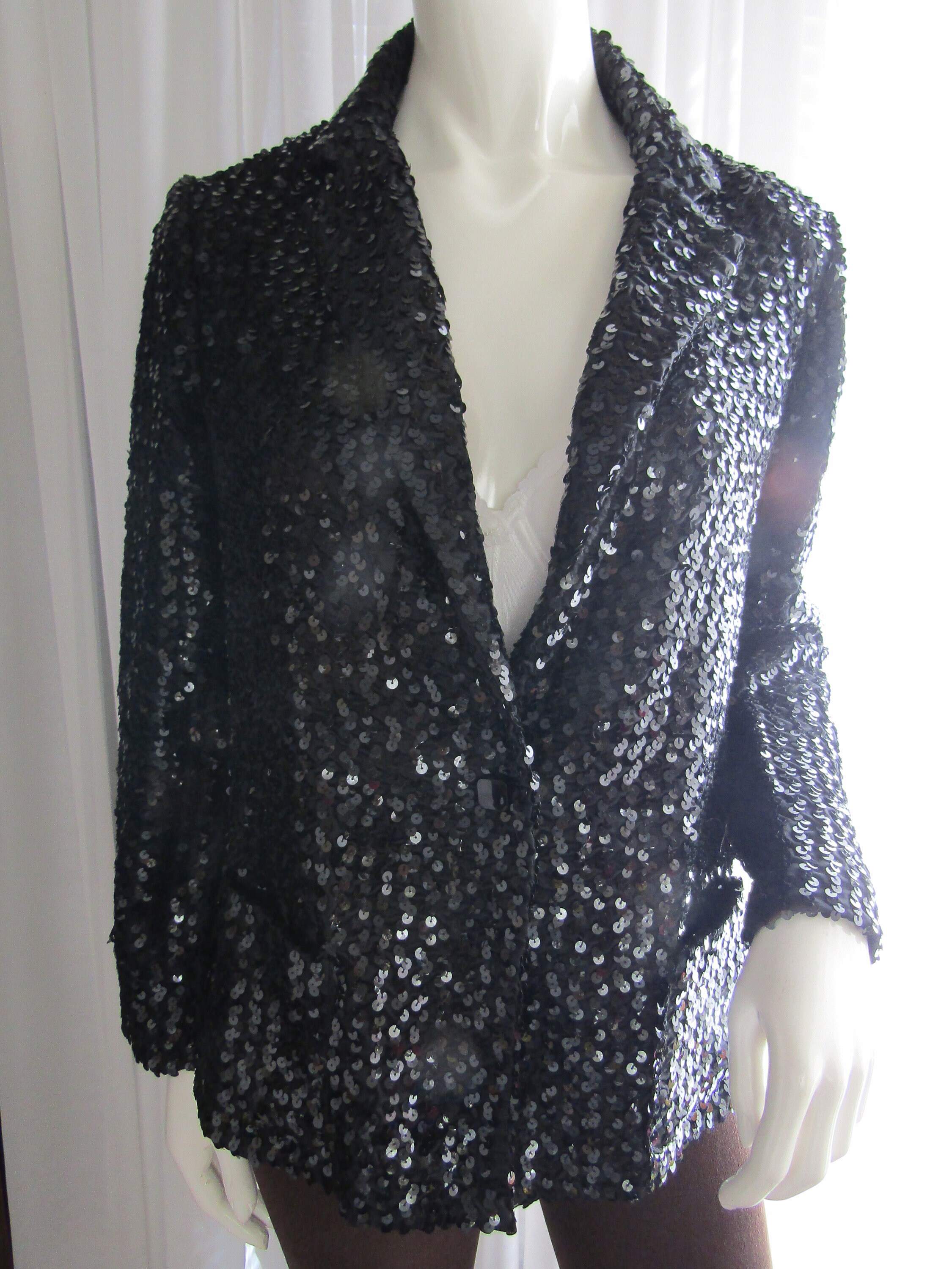 black sequin jackets