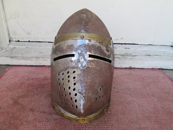 1950's or 60's Metal and Brass MEDIEVAL Knight in