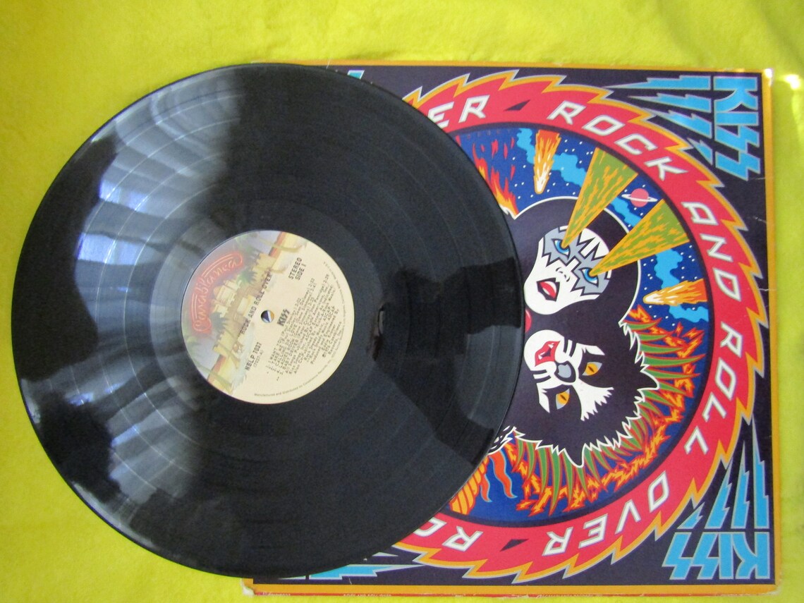 1976 KISS Vinyl ALBUM rock and Roll Over Etsy