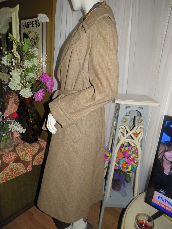 Vintage Ladies Coat Brown 8 10