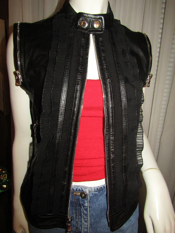 ドルチェアンドガッパーナ レザーベスト DOLCE&GABBANA ドルチェアンド