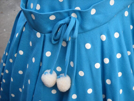 white blue polka dot dress Kids Holly Polka Dot Dress