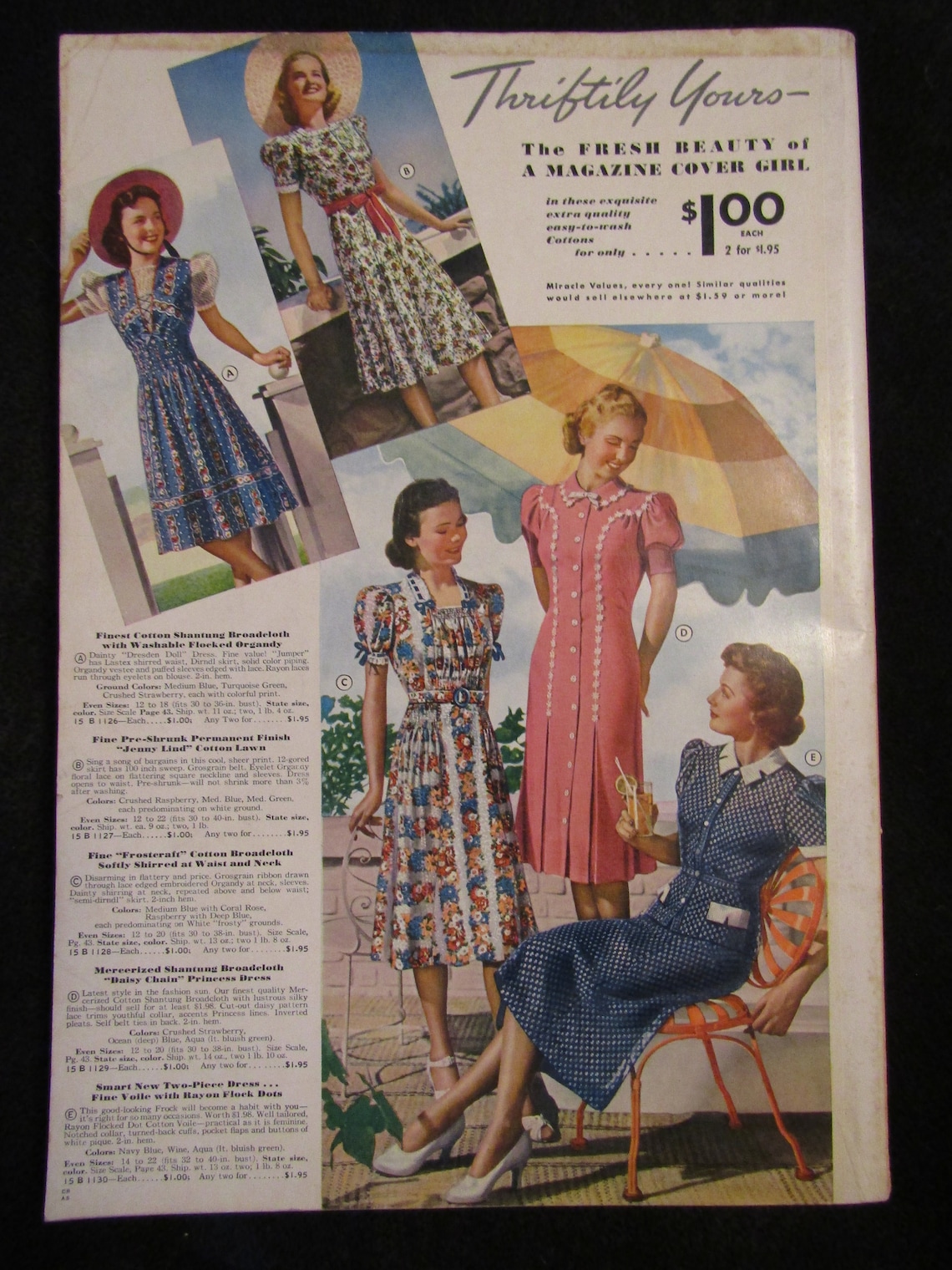 1939 Spring And Summer MONTGOMERY WARDS Catalog/Reference Etsy