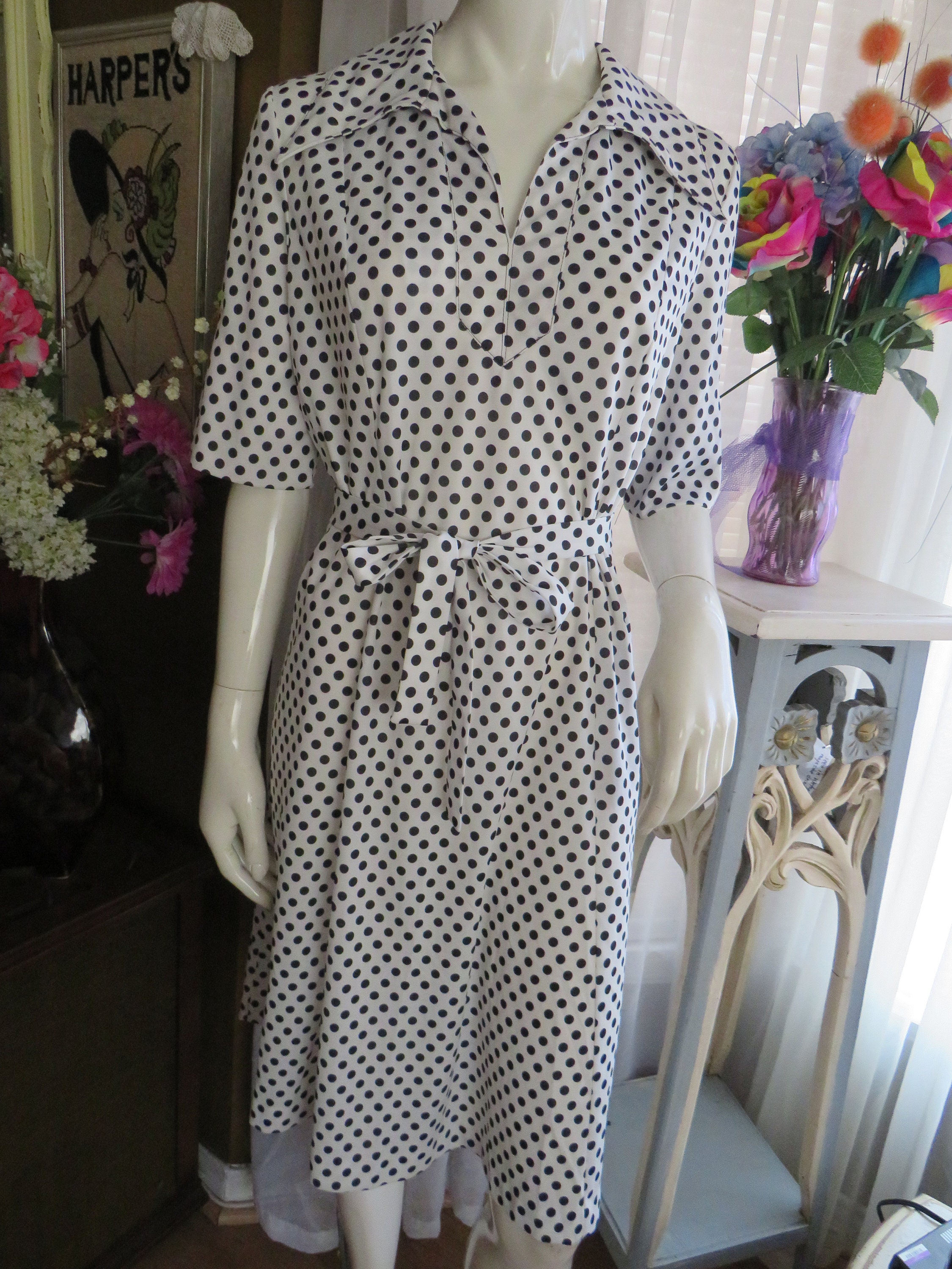 【未使用】andresd flocky dot pants dress flocky dot pants dress | ANDRESD