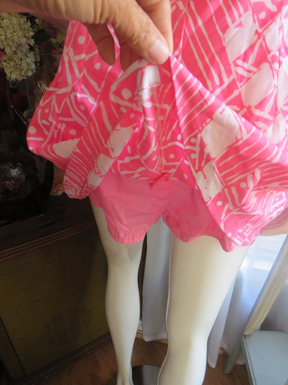 1960s' PINK/WHITE Romper Style SWIMSUIT By Gabar/… - image 7