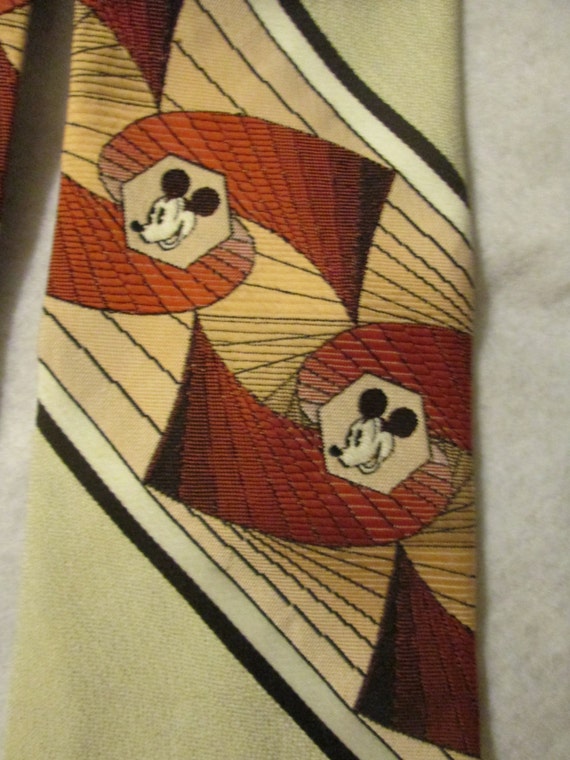 1960s' or 70s' MICKEY MOUSE NECKTIE by Cervantes - image 2