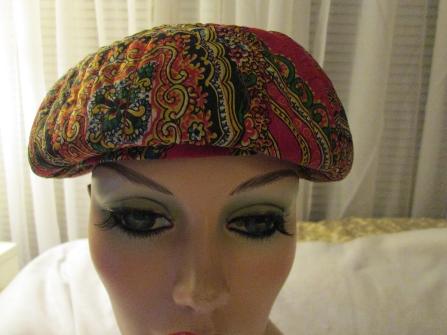 Vintage Silk Newsboy - Etsy