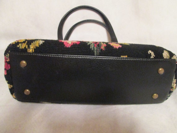 1950's Ladies Floral TAPESTRY PURSE---By JR - image 4