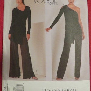 2001 Vogue TOPS And PANTS Pattern By Donna Karan-----Size 12-14-16