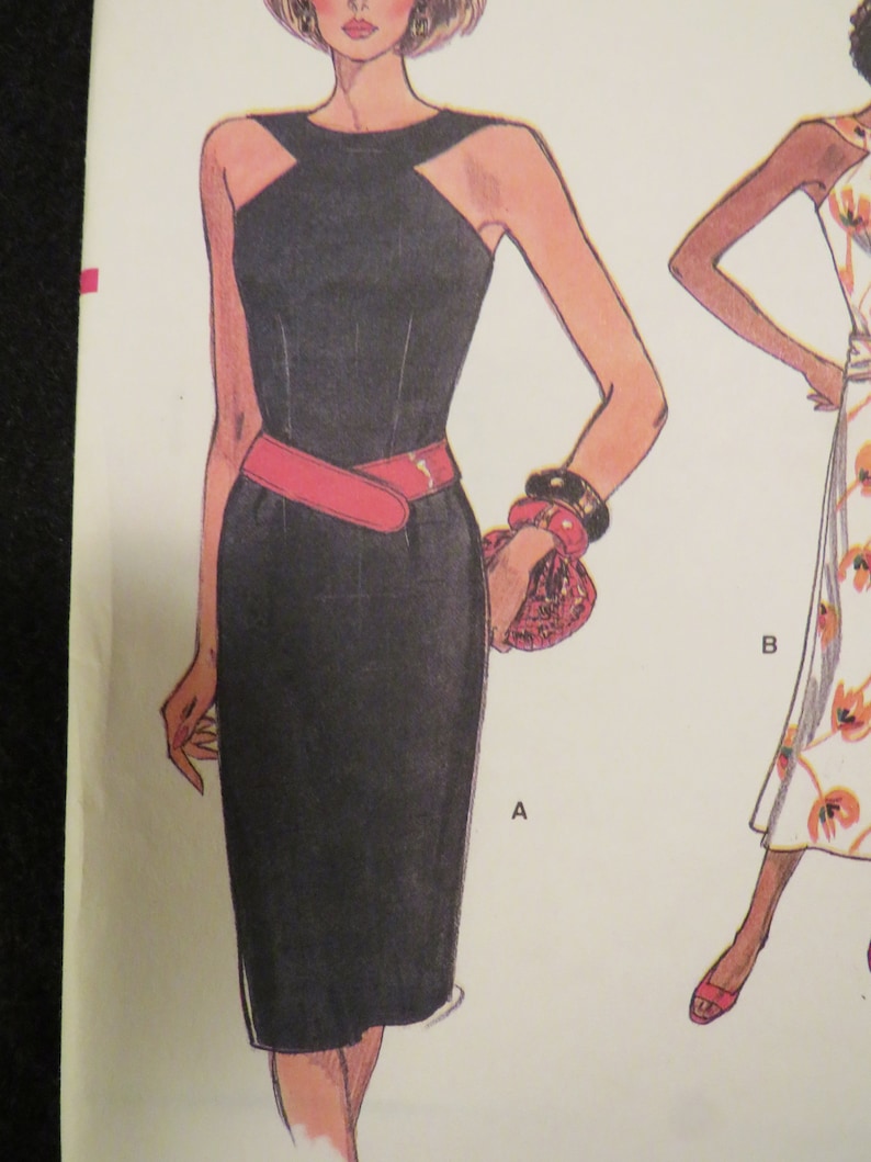 1986 Vogue Misses/' SLEEVELESS DRESSES Pattern ----Size 12-14-16