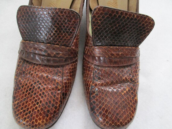 1960's Brown COBRA SHOES by MINIKINS----Size 9 N - image 5