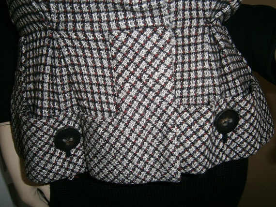 1940's BLACK And WHITE Custom Original JACKET By … - image 2